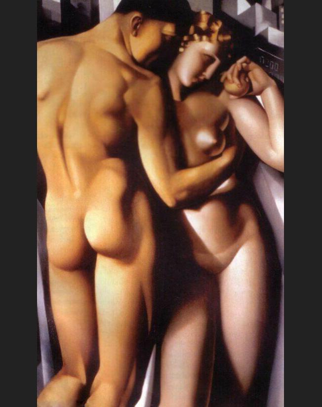 Adam and Eve painting - Tamara de Lempicka Adam and Eve art painting
